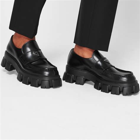 prada monolith loafer.